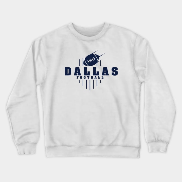 Dallas Football Team Color Crewneck Sweatshirt by Toogoo